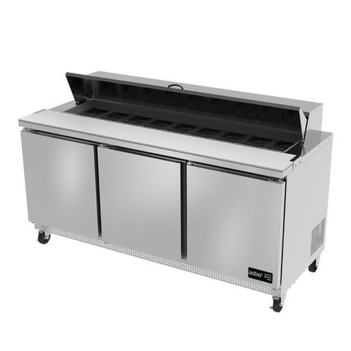 Asber APTS-72-18 72" Three Door Sandwich/Salad Top Prep Table - Top Restaurant Supplies