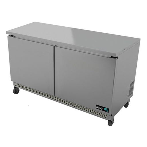 Asber AUTF-48 HC 48" Undercounter Stainless Freezer - 12.1 Cu. Ft. - Top Restaurant Supplies