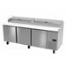 Asber APTP-93 93" Three Door Pizza Prep Table - Top Restaurant Supplies