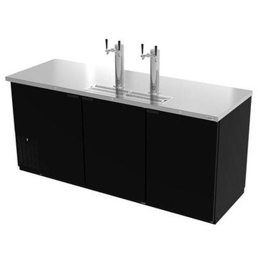Asber ADDC-78 80" Direct Draw Beer Cooler with Two Dual Tap Towers - Top Restaurant Supplies