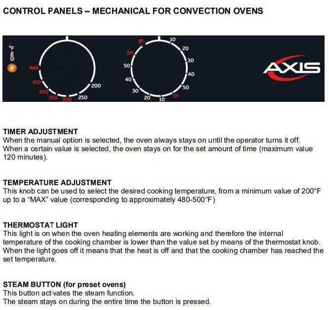 Axis AX-513RHD Half Size Convection Oven with Humidity - Top Restaurant Supplies