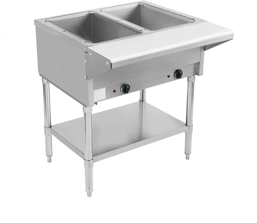 Bevles - 120 V, 2 Dry Well Electric Steam Table - BVST-2-120 - Top Restaurant Supplies - Steam table - Bevles