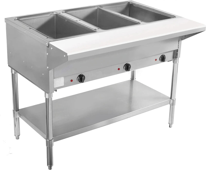 Bevles - 120 V, 3 Dry Well Electric Steam Table - BVST-3-120 - Top Restaurant Supplies - Steam table - Bevles