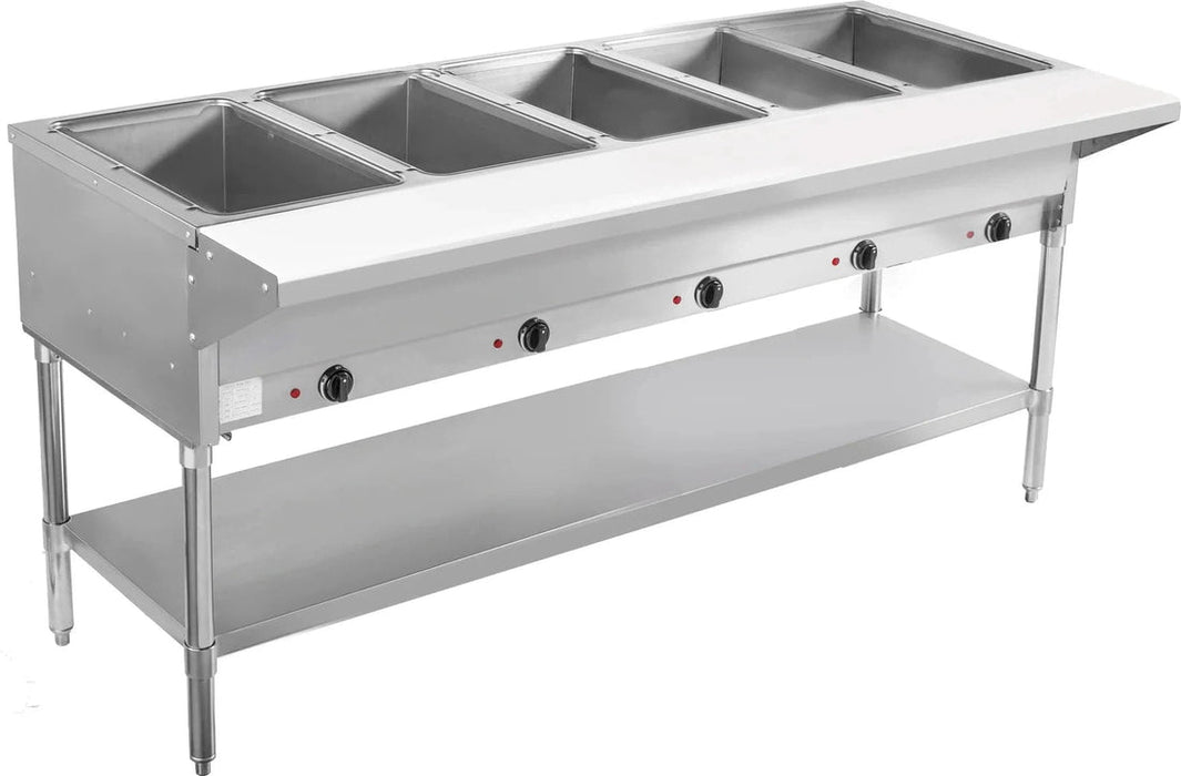 Bevles - 240 V, 5 Dry Well Electric Steam Table - BVST-5-240 - Top Restaurant Supplies - Steam table - Bevles