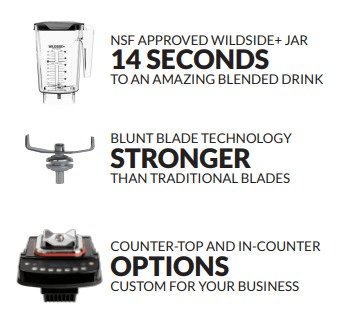 Blendtec S885C2901-B1GB1A Stealth 885™ Bar Blender, 2 FourSide™ Jar - Top Restaurant Supplies