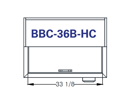 Blue Air BBC-36B-HC Bottle Cooler 1 slide top, Black Finish Exterior, 36-3/4" W x 28-1/2" D, R-290 Refrigerant - Top Restaurant Supplies