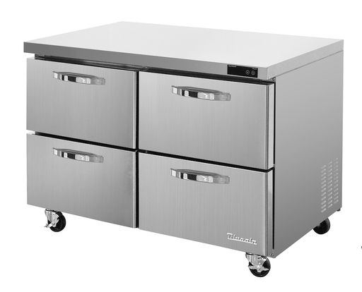Blue Air BLUR48-D4-HC 4 Drawer Stainless Steel Undercounter Refrigerator, 48" wide, 13 Cu. Ft., R-290 Refrigerant - Top Restaurant Supplies