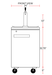 Coldline CDD-1 24″ Refrigerated Direct Draw Beer Dispenser with 1 Spout, 6.5 Cu. Ft. - Top Restaurant Supplies