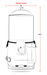 Coldline CHOCO5 16" 5 Liter Hot Beverage Dispenser - Top Restaurant Supplies