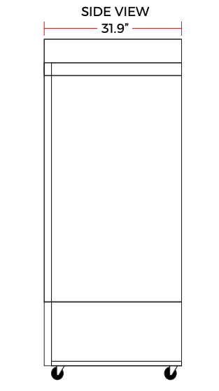 Coldline G53S-B 53" Double Sliding Glass Door Merchandising Refrigerator, Black - Top Restaurant Supplies