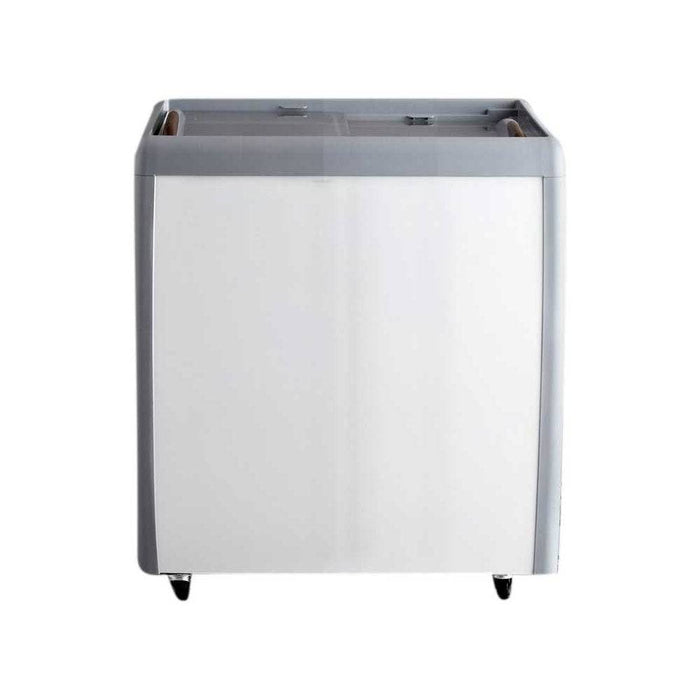 Coldline RI160 26" Flat Sliding Glass Top Lid Chest Freezer, 5.5 Cu. Ft. - Top Restaurant Supplies
