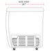 Coldline RI160 26" Flat Sliding Glass Top Lid Chest Freezer, 5.5 Cu. Ft. - Top Restaurant Supplies