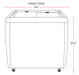 Coldline RI260 40" Flat Sliding Glass Top Lid Chest Freezer, 9.5 Cu. Ft. - Top Restaurant Supplies