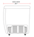 Coldline RI260 40" Flat Sliding Glass Top Lid Chest Freezer, 9.5 Cu. Ft. - Top Restaurant Supplies
