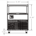 Coldline ICE280 26" 280 lb. Air Cooled Half Cube Ice Machine with Bin - Top Restaurant Supplies