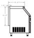 Coldline ICE280 26" 280 lb. Air Cooled Half Cube Ice Machine with Bin - Top Restaurant Supplies