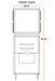 Coldline ICE500M-HA 30" 500 lb. Ice Machine Air Cooled Half Cube Modular with Bin - Top Restaurant Supplies