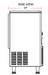 Coldline ICE70 18" Air Cooled 70 lb. Capacity Cube Shape Ice Machine - Top Restaurant Supplies