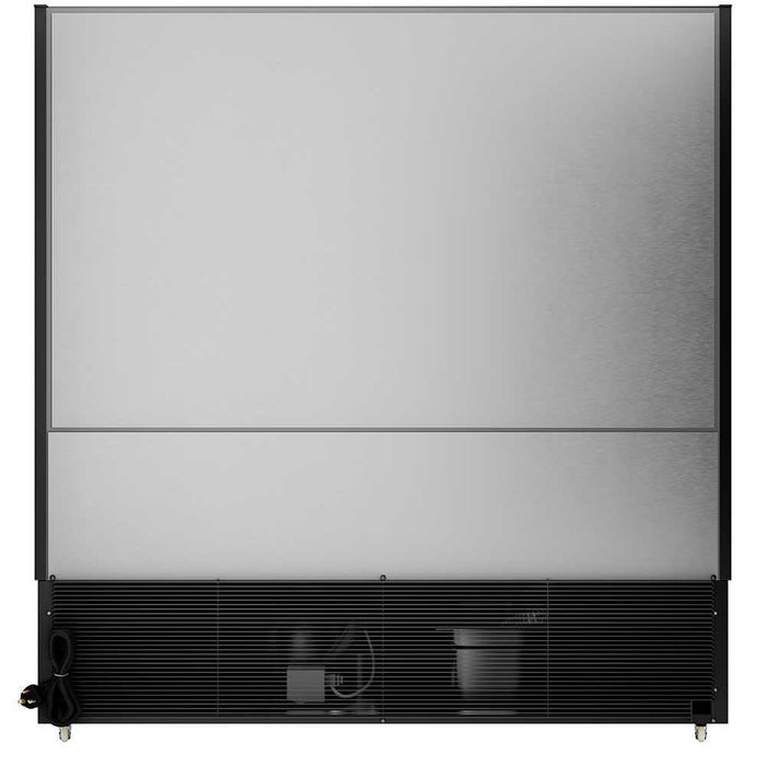 Coldline SOC-76-220-B Open Air Refrigerated Display Merchandiser, 220V, Black, 27.6" Deep, 76" Length - Top Restaurant Supplies - Open Air Merchandiser - Coldline