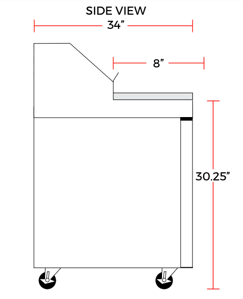 Coldline SMP36 36" Two Door Mega Top Bain Marie Sandwich Prep Refrigerator, 15 Pans - Top Restaurant Supplies