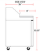 Coldline SMP36 36" Two Door Mega Top Bain Marie Sandwich Prep Refrigerator, 15 Pans - Top Restaurant Supplies