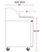 Coldline SMP48 48" Two Door Mega Top Bain Marie Sandwich Prep Refrigerator, 18 Pans - Top Restaurant Supplies