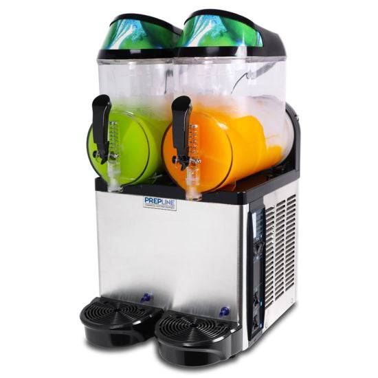 Prepline SLH2 Double Bowl Pourover Granita Slush Machine, 6.4 Gallon - Top Restaurant Supplies