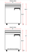 Coldline UC-27F 27" Undercounter Work Top Freezer, 6.3 Cu. Ft. - Top Restaurant Supplies