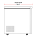 Coldline UC-27F 27" Undercounter Work Top Freezer, 6.3 Cu. Ft. - Top Restaurant Supplies