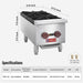 Commercial Hot Plate, WESTLAKE 12" Countertop Gas Range Restaurant 2 Burner Gas Stove with 50,000 BTU