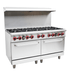 Cookline CR60-10-NG 60" 10 Burner Natural Gas Range with 2 Ovens - Top Restaurant Supplies