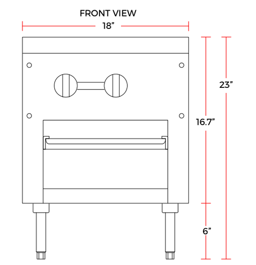 Cookline CSP2 18" Double Burner Countertop Gas Stock Pot Range - Top Restaurant Supplies