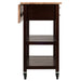 Langdon Kitchen Cart; Drop Leaf; Cappuccino and Natural - Top Restaurant Supplies -  - Doba