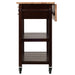 Langdon Kitchen Cart; Drop Leaf; Cappuccino and Natural - Top Restaurant Supplies -  - Doba