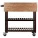 Langdon Kitchen Cart; Drop Leaf; Cappuccino and Natural - Top Restaurant Supplies -  - Doba