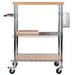 Madera Utility Kitchen Cart; Bamboo and Chrome - Top Restaurant Supplies -  - Doba