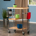Madera Utility Kitchen Cart; Bamboo and Chrome - Top Restaurant Supplies -  - Doba