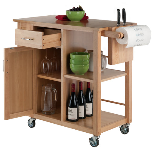 Douglas Utility Kitchen Cart; Natural - Top Restaurant Supplies -  - Doba