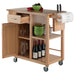 Douglas Utility Kitchen Cart; Natural - Top Restaurant Supplies -  - Doba