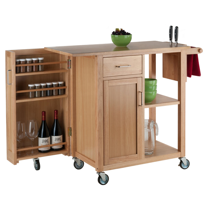 Douglas Utility Kitchen Cart; Natural - Top Restaurant Supplies -  - Doba