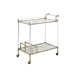 ACME Cirro Serving Cart in Antique Mirror & Wire Brass AC00160 - Top Restaurant Supplies -  - Doba