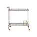 ACME Cirro Serving Cart in Antique Mirror & Wire Brass AC00160 - Top Restaurant Supplies -  - Doba