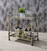 ACME Matiesen Serving Cart, Antique Gold & Clear Glass 98350 - Top Restaurant Supplies -  - Doba