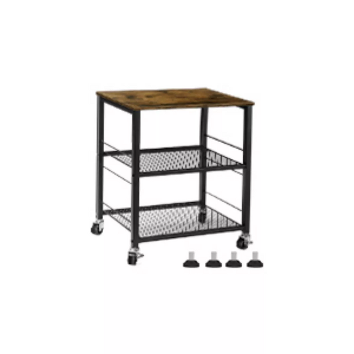 2 Tier Organizer Cart on Casters Dark Black - Top Restaurant Supplies -  - Doba