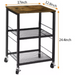 2 Tier Organizer Cart on Casters Dark Black - Top Restaurant Supplies -  - Doba