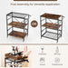 3-Tier Industrial Bar Cart with Detachable Tray for Kitchens - Top Restaurant Supplies -  - Doba