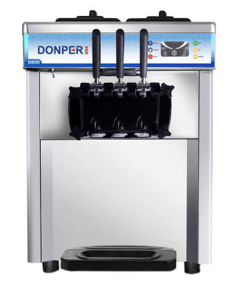 Donper USA D600 Soft Serve Self Contained counter top unit x2 with a twist (1.7 Qt) - Top Restaurant Supplies