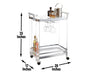 Aerin Server Cart - Silver - Top Restaurant Supplies