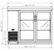 Dukers DBB48-H2 2-Door Bar and Beverage Cooler (Hinge Doors), 49.25" Wide - Top Restaurant Supplies