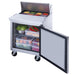 Dukers DSP29-8-S1 1-Door Commercial Food Prep Table Refrigerator in Stainless Steel, 29" Wide - Top Restaurant Supplies